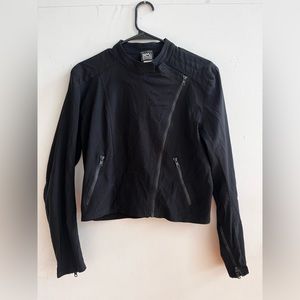 Rare Vintage asymmetrical black zip-up